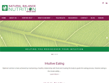 Tablet Screenshot of gonaturalbalance.com